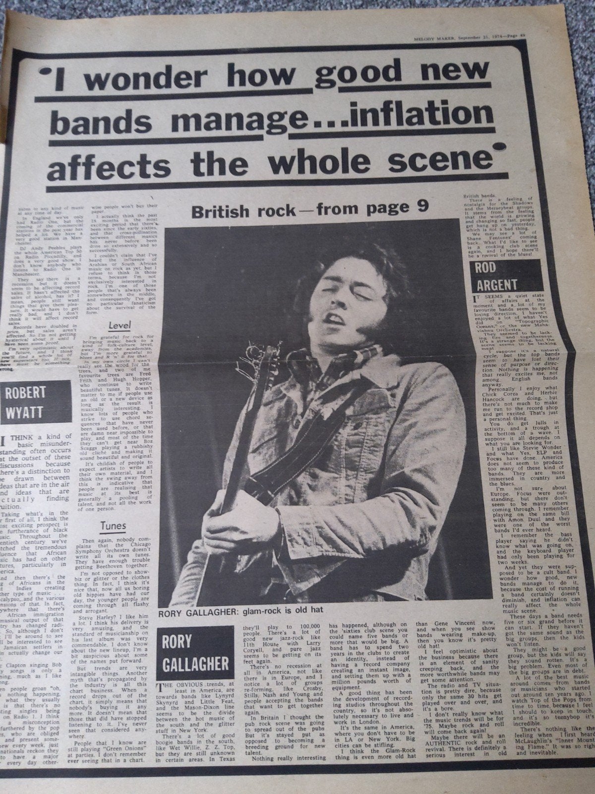 Rory Gallagher:  Glam rock is old hat, Ophalen of Verzenden