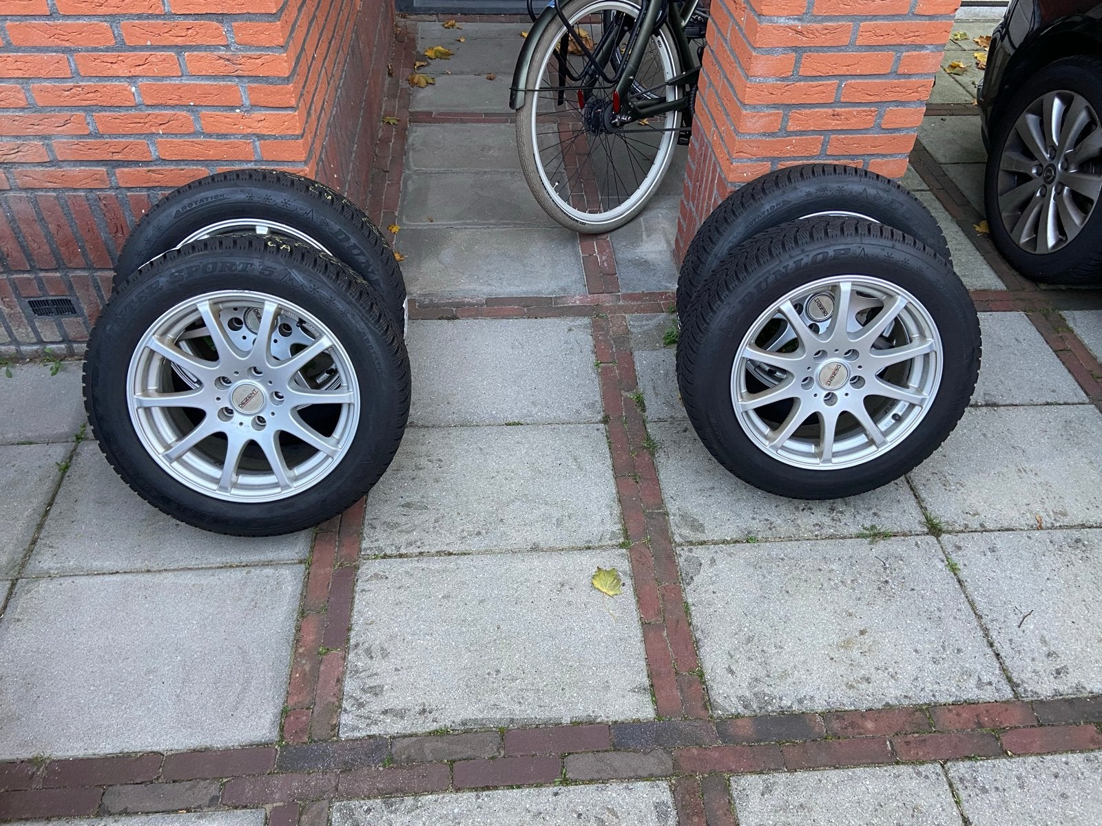 Set van 4 Dezent velgen (5x110) +Winter Sport 5 winterbanden, Auto-onderdelen, Ophalen, Gebruikt, 16 inch, Banden en Velgen