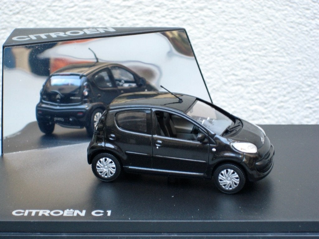 Citroen C1 5-deurs zwart Norev 1:43, Hobby en Vrije tijd, Modelauto's | 1:43, Ophalen of Verzenden, Nieuw, Auto, Norev