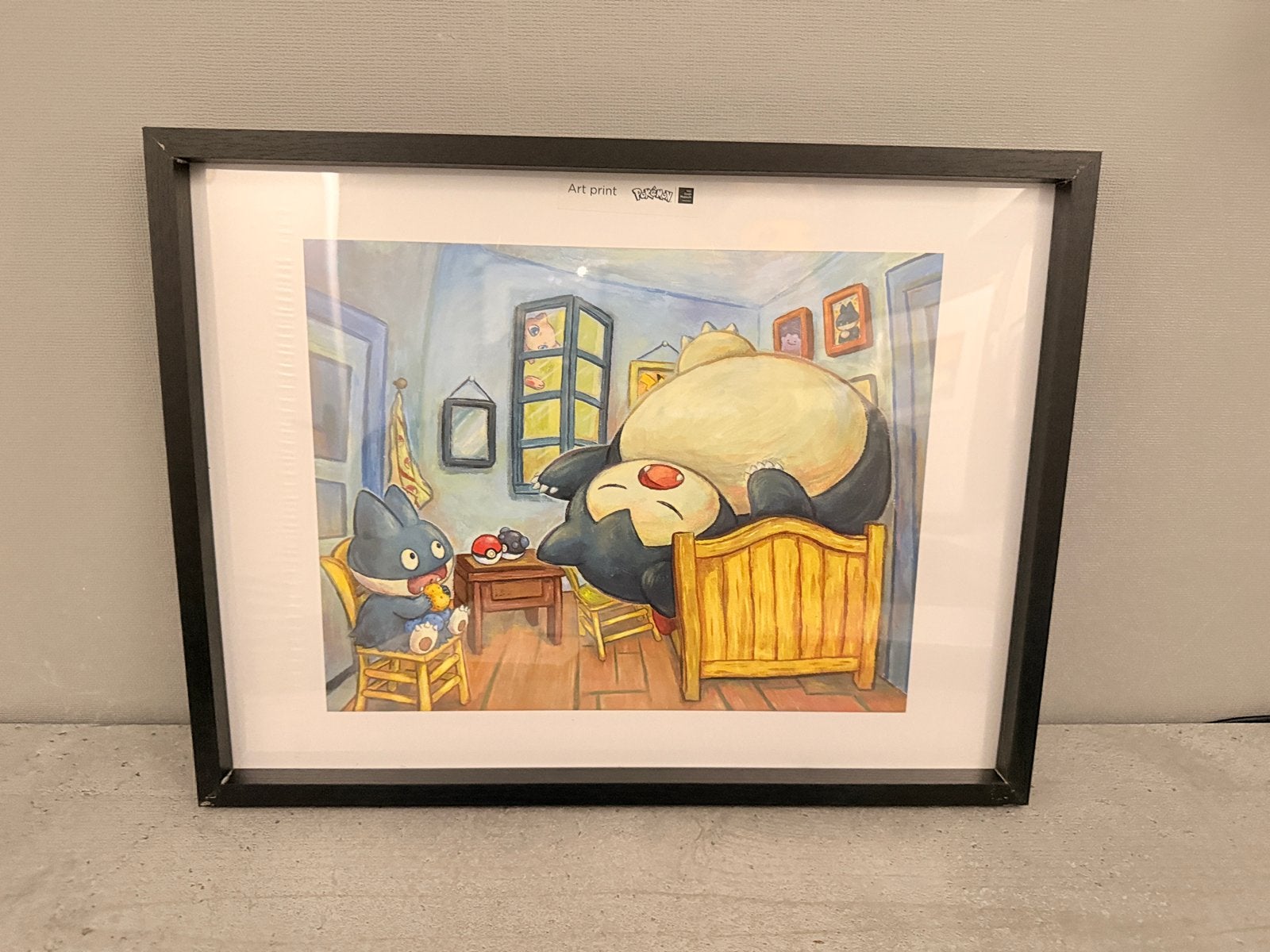 Pokémon Van Gogh Art Print Snorlax & Munchlax 30x40, Hobby en Vrije tijd, Verzamelkaartspellen | Pokémon, Verzenden, Nieuw, Overige typen
