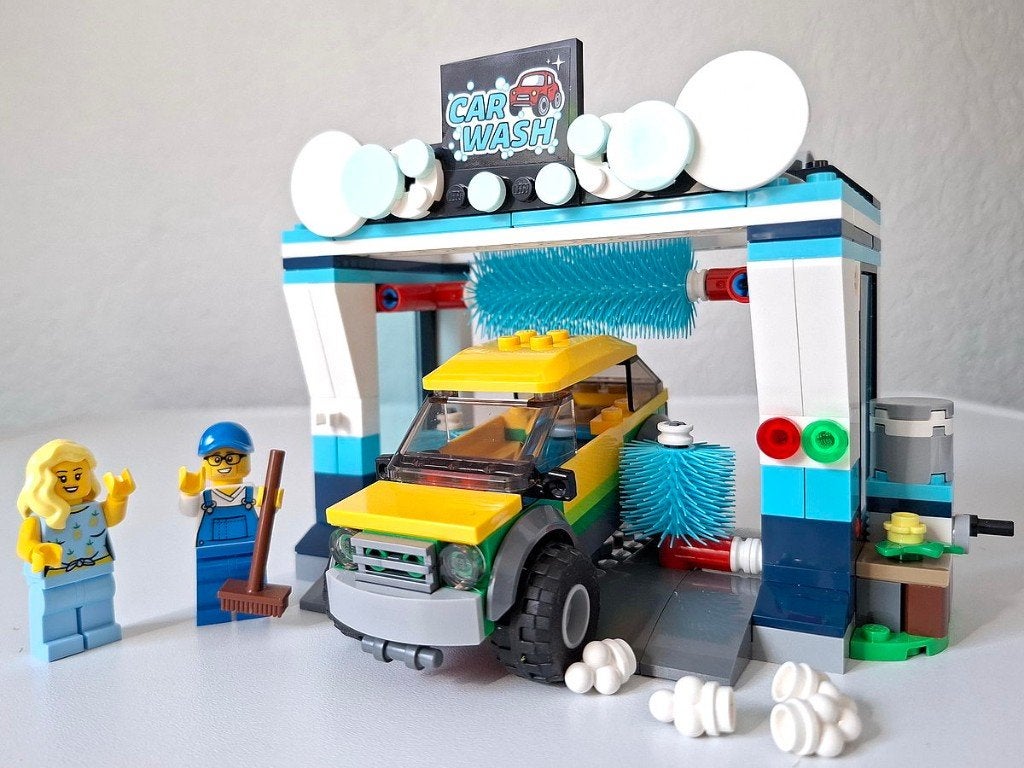 LEGO Autowasserette 60362, Ophalen, Inclusief instructies, Lego, Zo goed als nieuw