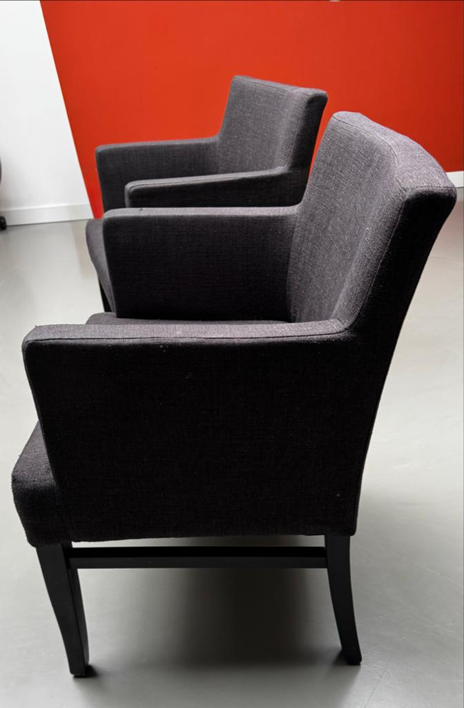 Comfortabele Eetkamerstoelen van Meijer en Floor, Ophalen, Gebruikt, Twee, Stof