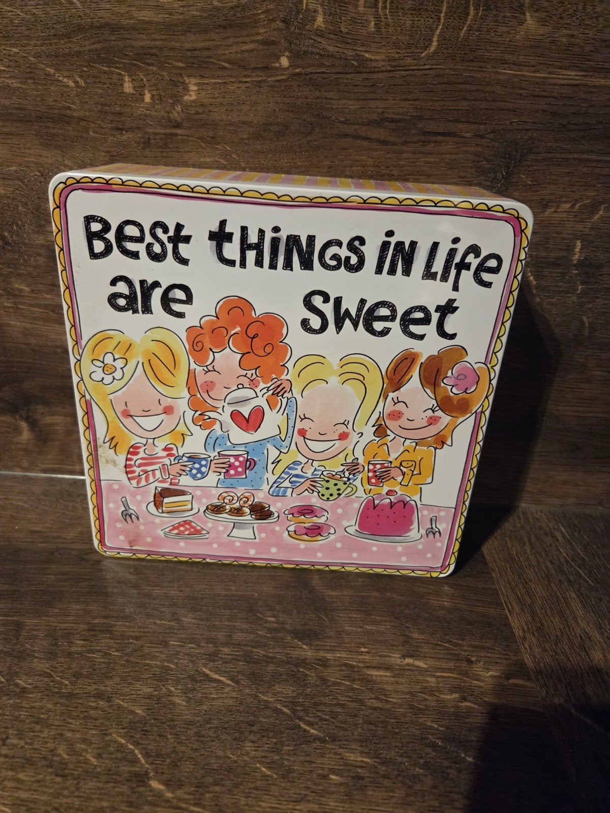 Blond Amsterdam koektrommel, Ophalen of Verzenden, Zo goed als nieuw, Metaal, Blond Amsterdam