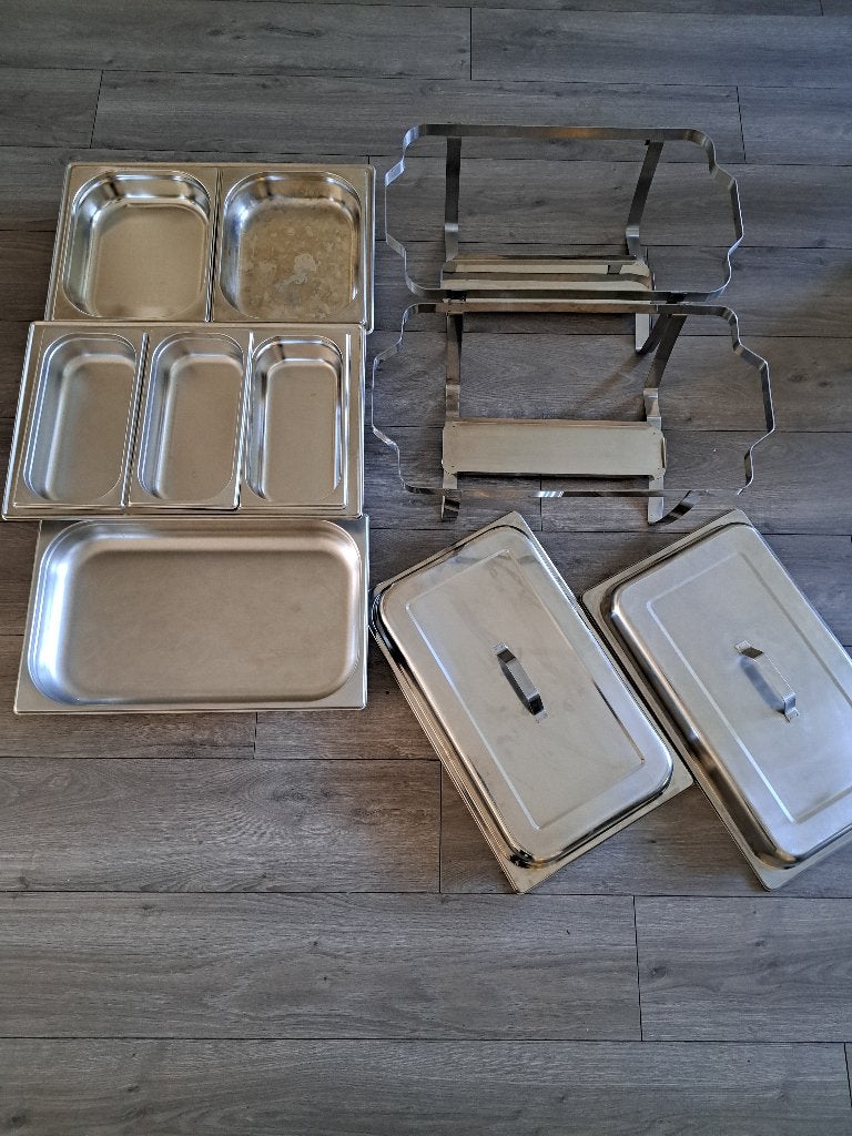 Chafing dish (warmhoudbak) [TE HUUR], Ophalen, Gebruikt