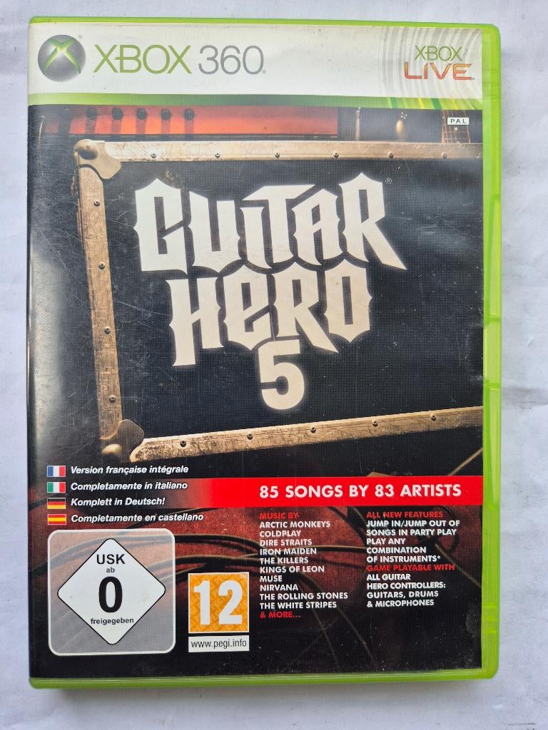 GUITAR HERO 5, Gebruikt, 1 speler, Racen en Vliegen, Ophalen of Verzenden