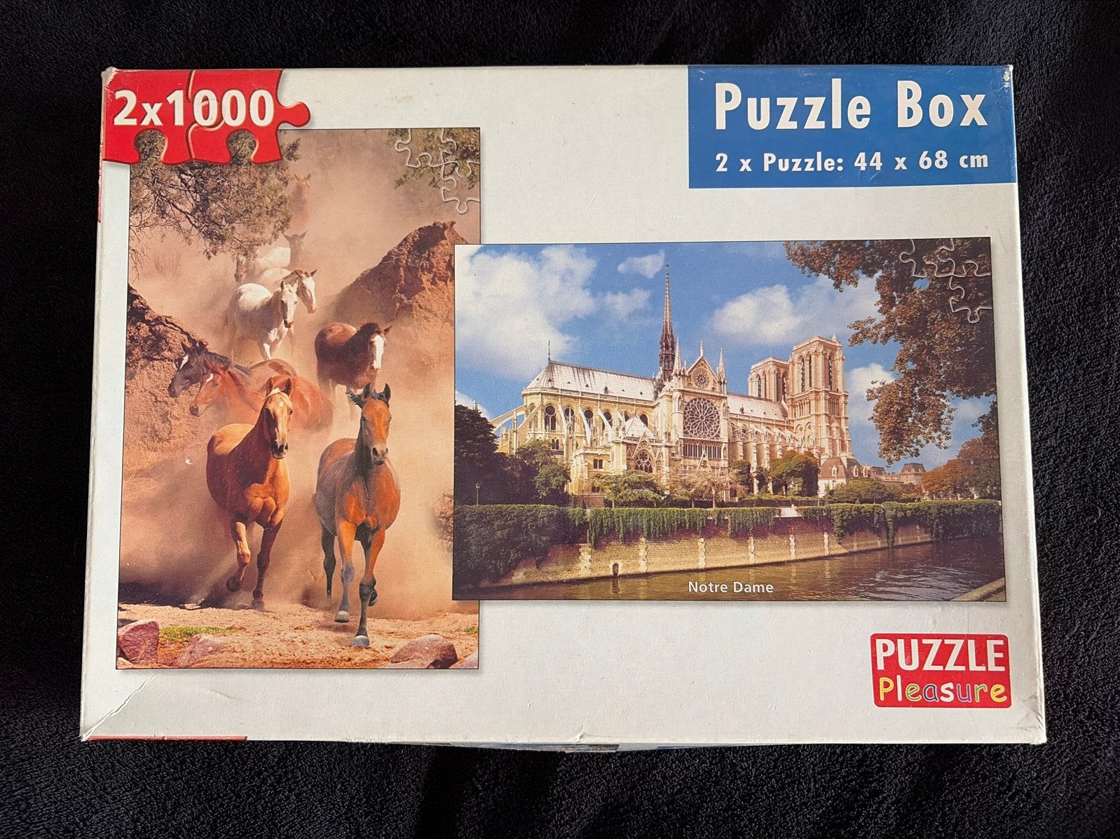 Paarden & Notre Dame, Ophalen of Verzenden, 500 t/m 1500 stukjes, Gebruikt, Legpuzzel