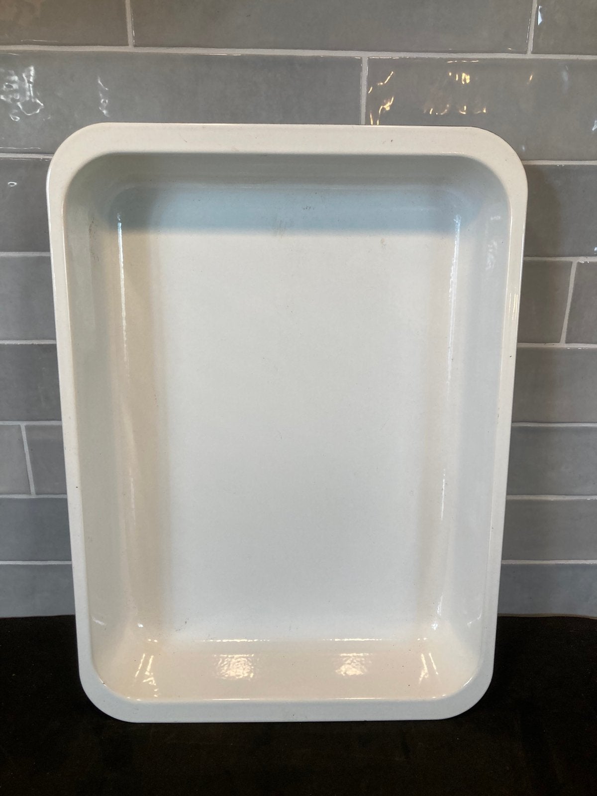 Emaille ovenschaal (220925c), Huis en Inrichting, Keuken | Potten en Pannen, Ophalen of Verzenden, Zo goed als nieuw, Overige materialen