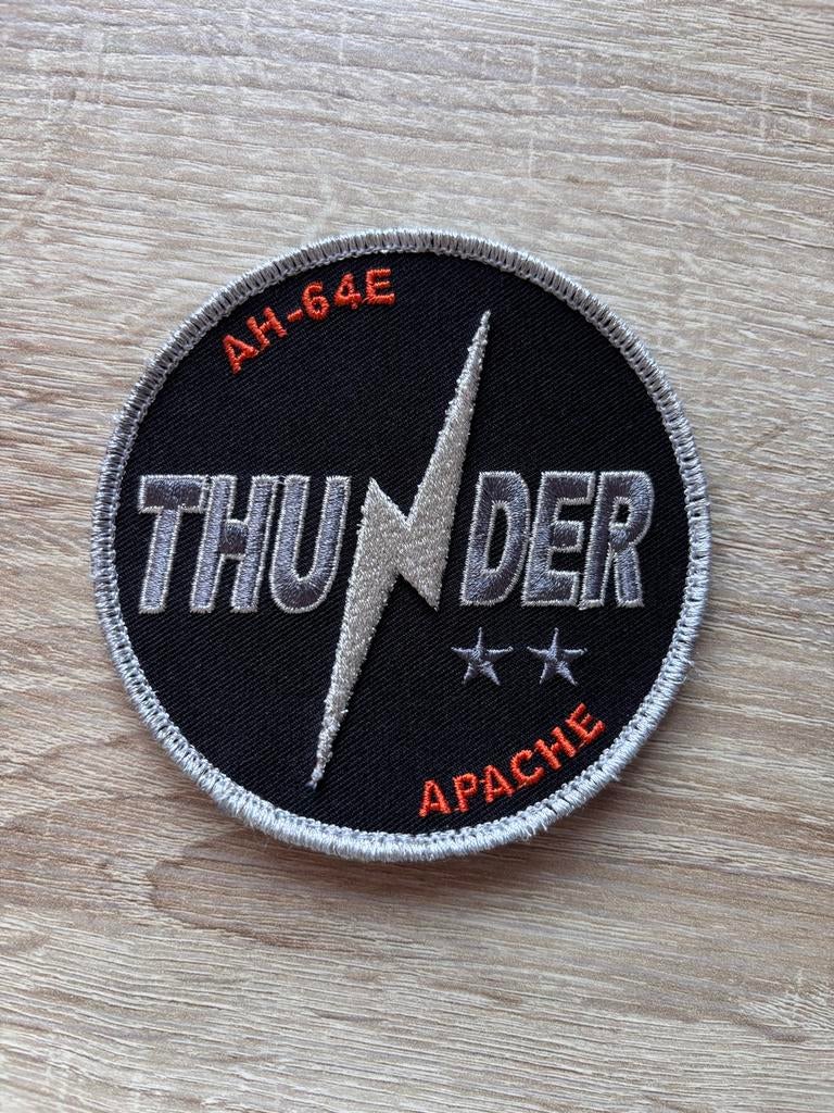 AH-64E/D Apache Hawkeyes en Thunder patch met velcro, Verzamelen, Speldjes, Pins en Buttons, Ophalen of Verzenden, Nieuw