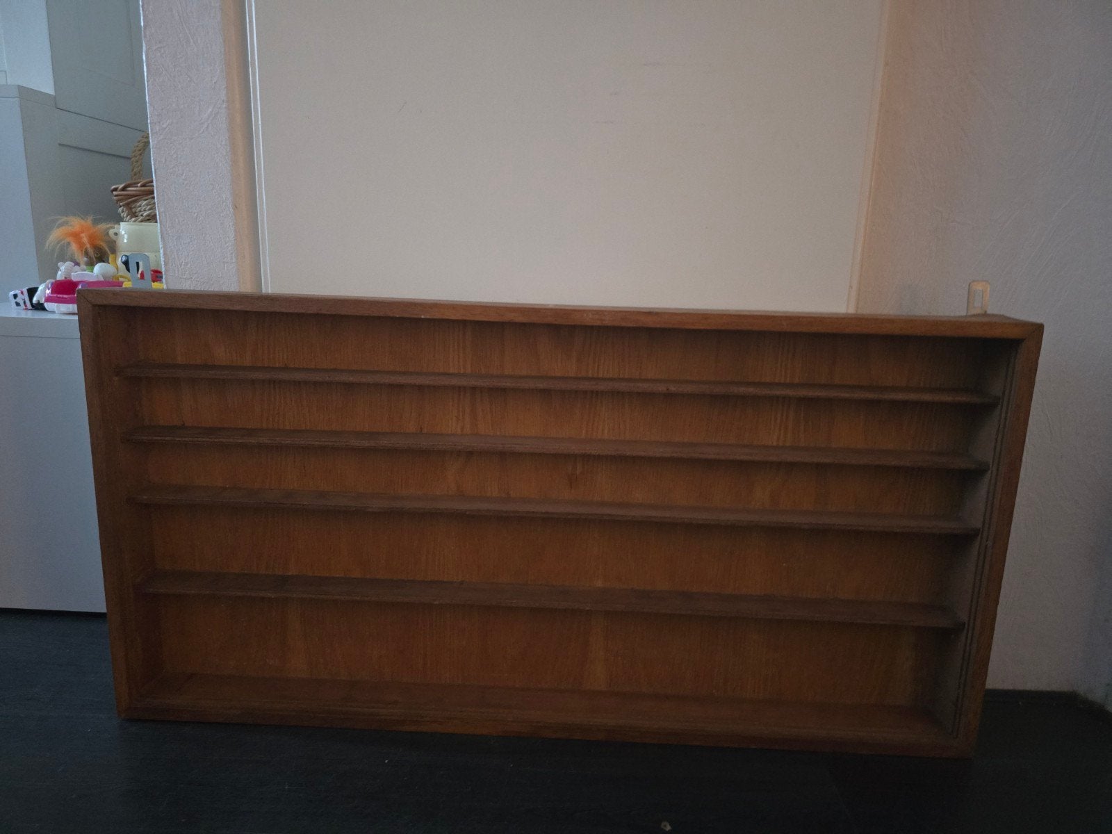 Grote houten decoratiebak voor een verzameling bijv., Ophalen, Zo goed als nieuw