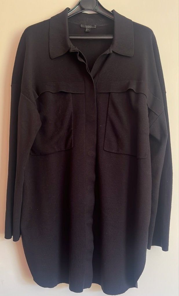 COS vest oversized maat M, Maat 38/40 (M), COS, Verzenden, Zwart