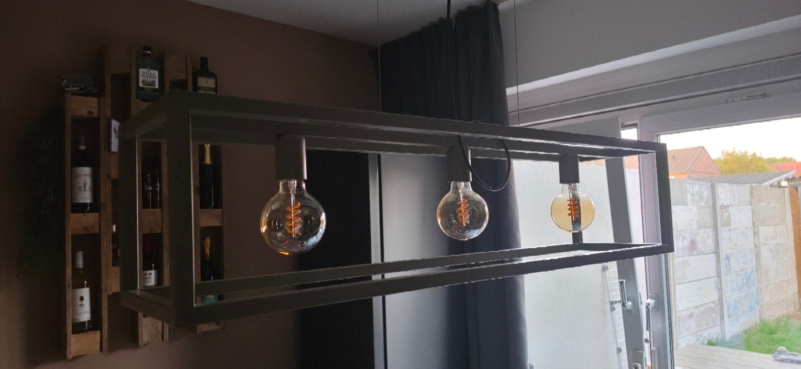 Industriële hanglamp met LSC Connect smart lampen, Ophalen, Zo goed als nieuw, Metaal, Minder dan 50 cm