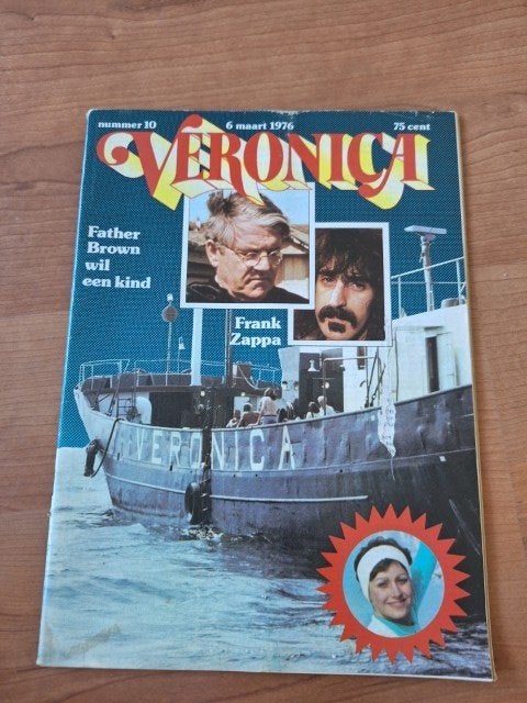 Veronica 1976 Schip Julien Clerc Frank Zappa Dianne de Leeuw, Verzenden, 1960 tot 1980, Nederland, Tijdschrift