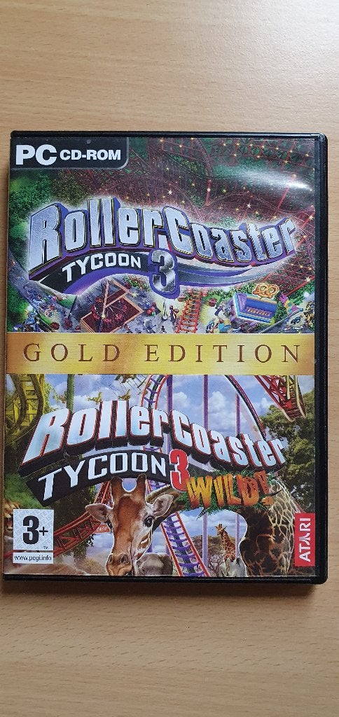 RollerCoaster Tycoon CD-ROM Gold Edition, Spelcomputers en Games, Games | Pc, Gebruikt, 1 speler, Ophalen of Verzenden, Vanaf 3 jaar