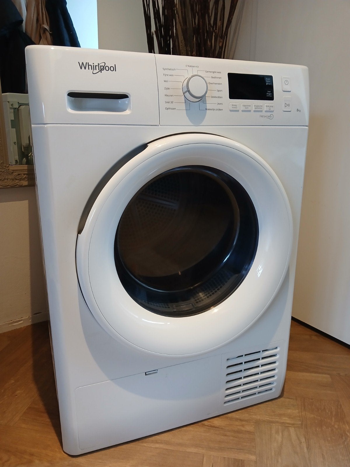 Whirlpool 2021 Condensdroger - 8kg (Lager maakt bijgeluid), Ophalen, Gebruikt, 8 tot 10 kg, Voorlader