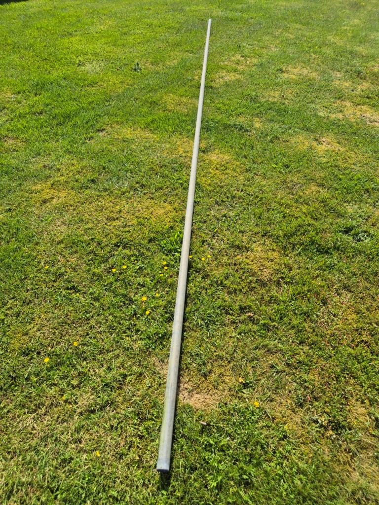 Steigerbuis hekwerkbovenbuis. 6m lang diameter 42 mm, Ophalen, Gebruikt, IJzer
