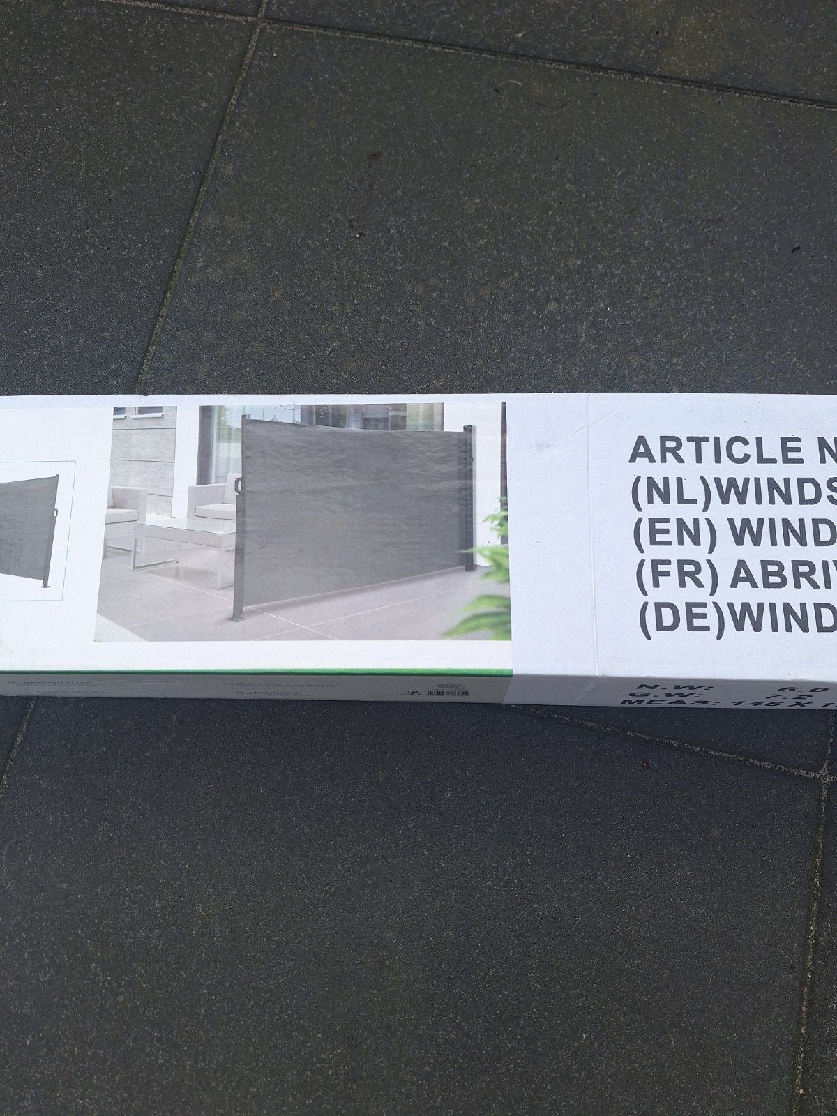 Windscherm 3 x 1.4 M - Nieuw in doos, Tuin en Terras, Overige materialen, 100 tot 150 cm, Nieuw, Ophalen of Verzenden