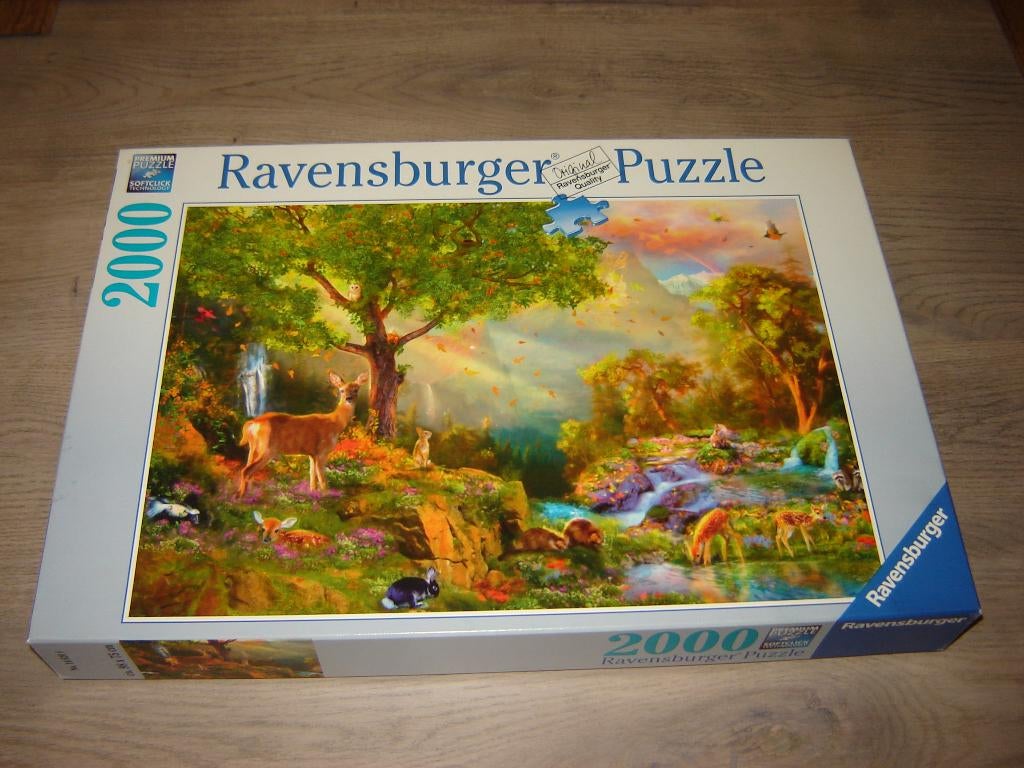 Puzzel Ravensburger IDYLLIC WILDLIFE 2000 st., Ophalen of Verzenden, 500 t/m 1500 stukjes, Zo goed als nieuw, Legpuzzel