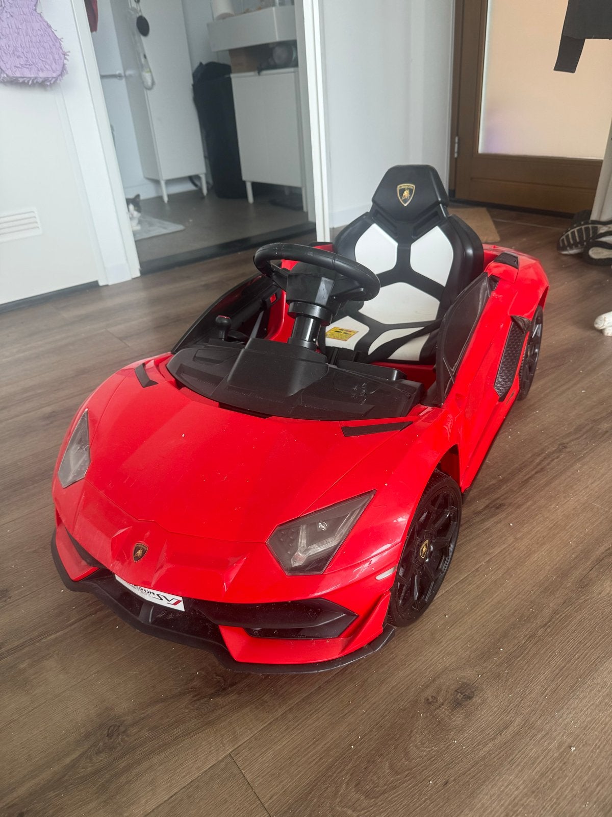 Rode Lamborghini kinderauto op accu, Ophalen, Gebruikt, Overige typen