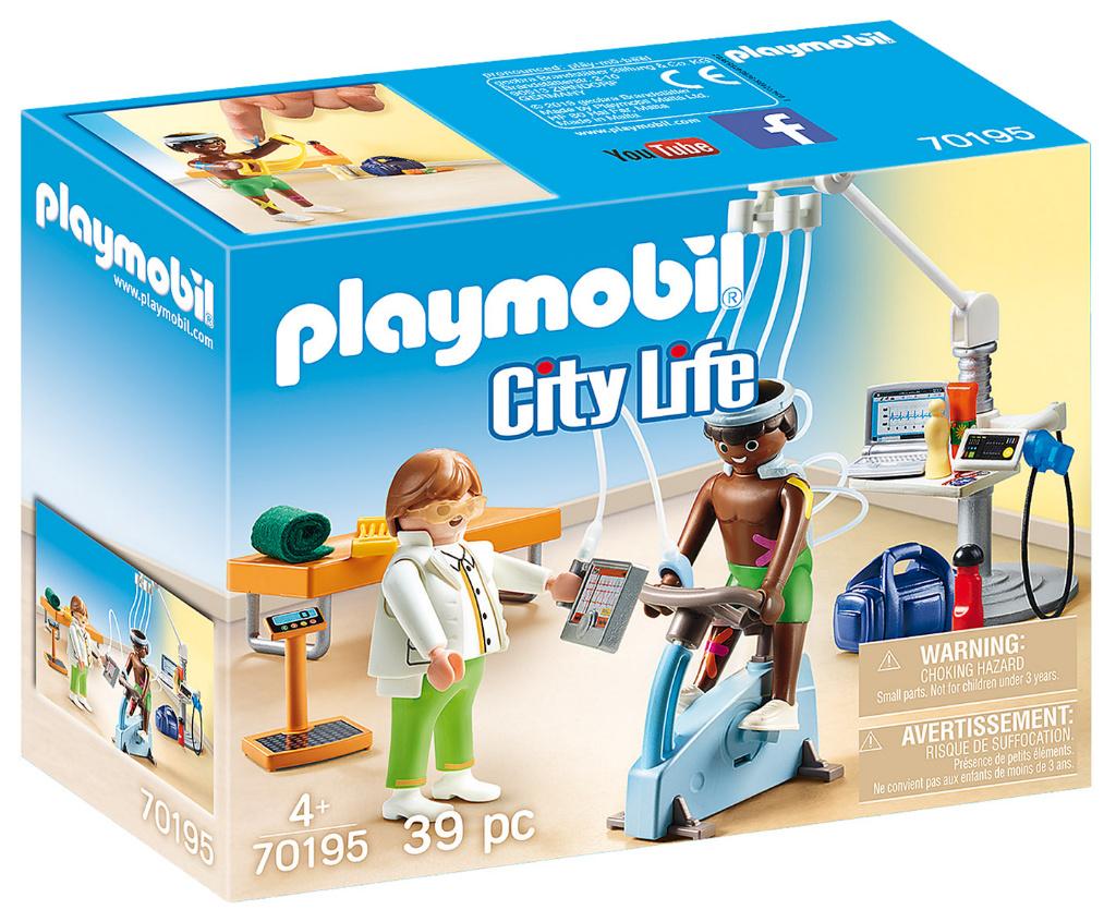 PLAYMOBIL 70195 Praktijk FysioTherapeut 39 delig, Ophalen of Verzenden, Nieuw, Complete set