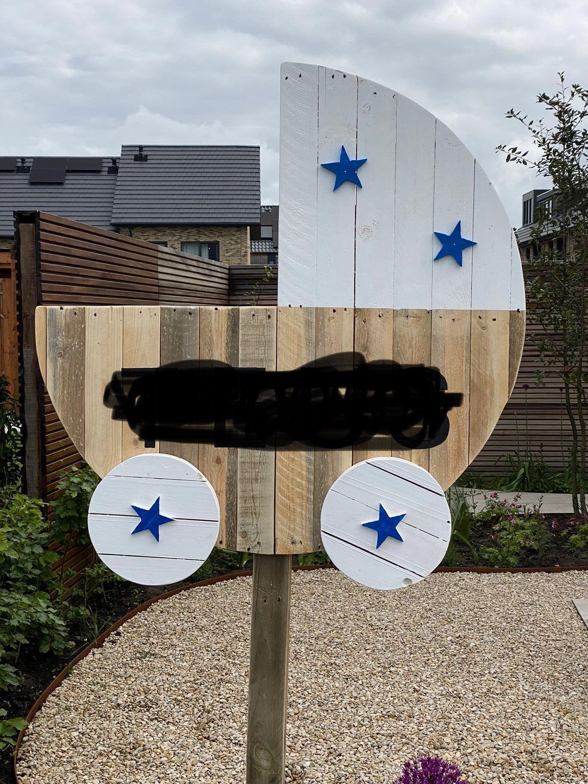 Geboortebord, Kinderen en Baby's, Kraamcadeaus en Geboorteborden, Ophalen, Gebruikt