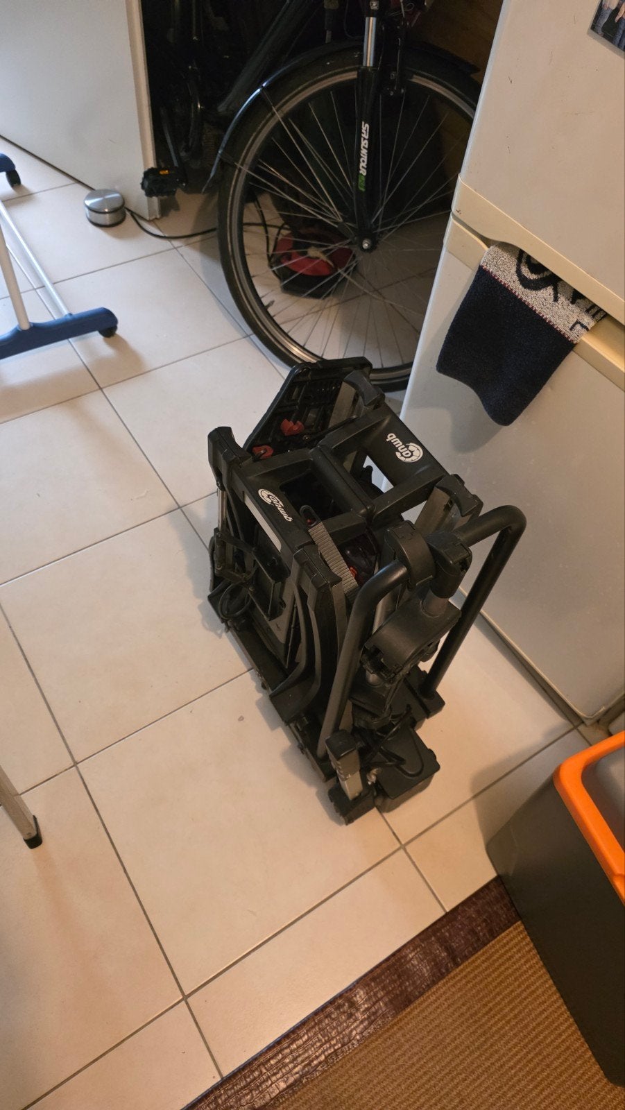 ANWB Touring Flex Plus opvouwbare trekhaakfietsendrager, Ophalen, Gebruikt, 2 fietsen, Trekhaakdrager