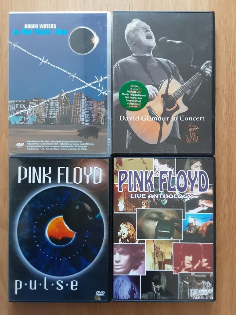 4 Pink Floyd dvd's en Roger waters & david gilmour, Ophalen of Verzenden
