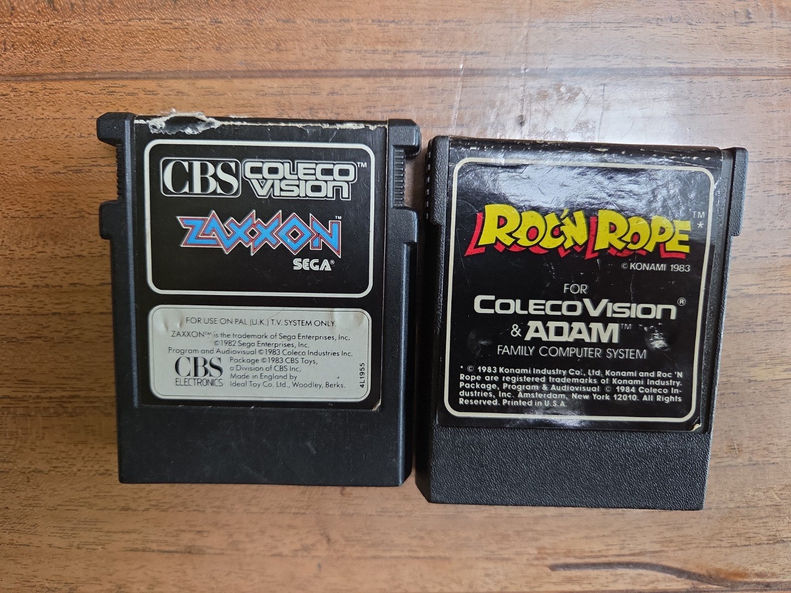 2 ColecoVision games: Zaxxon & Roc'n Rope, Ophalen of Verzenden, Overige merken, Gebruikt
