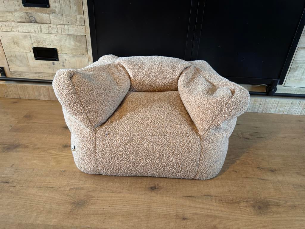 Jollein Teddy Kinderfauteuil Beanbag | Warm Sand, Ophalen of Verzenden, Zo goed als nieuw, Overige typen
