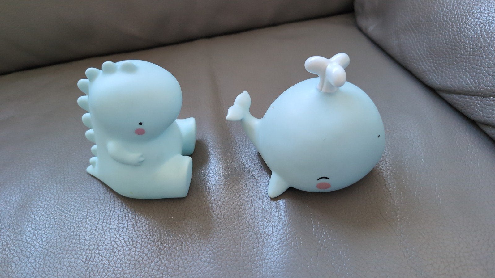 Leuke nachtlampjes voor kinderen (dino en walvis), Blauw, Ophalen of Verzenden, Gebruikt, Lamp