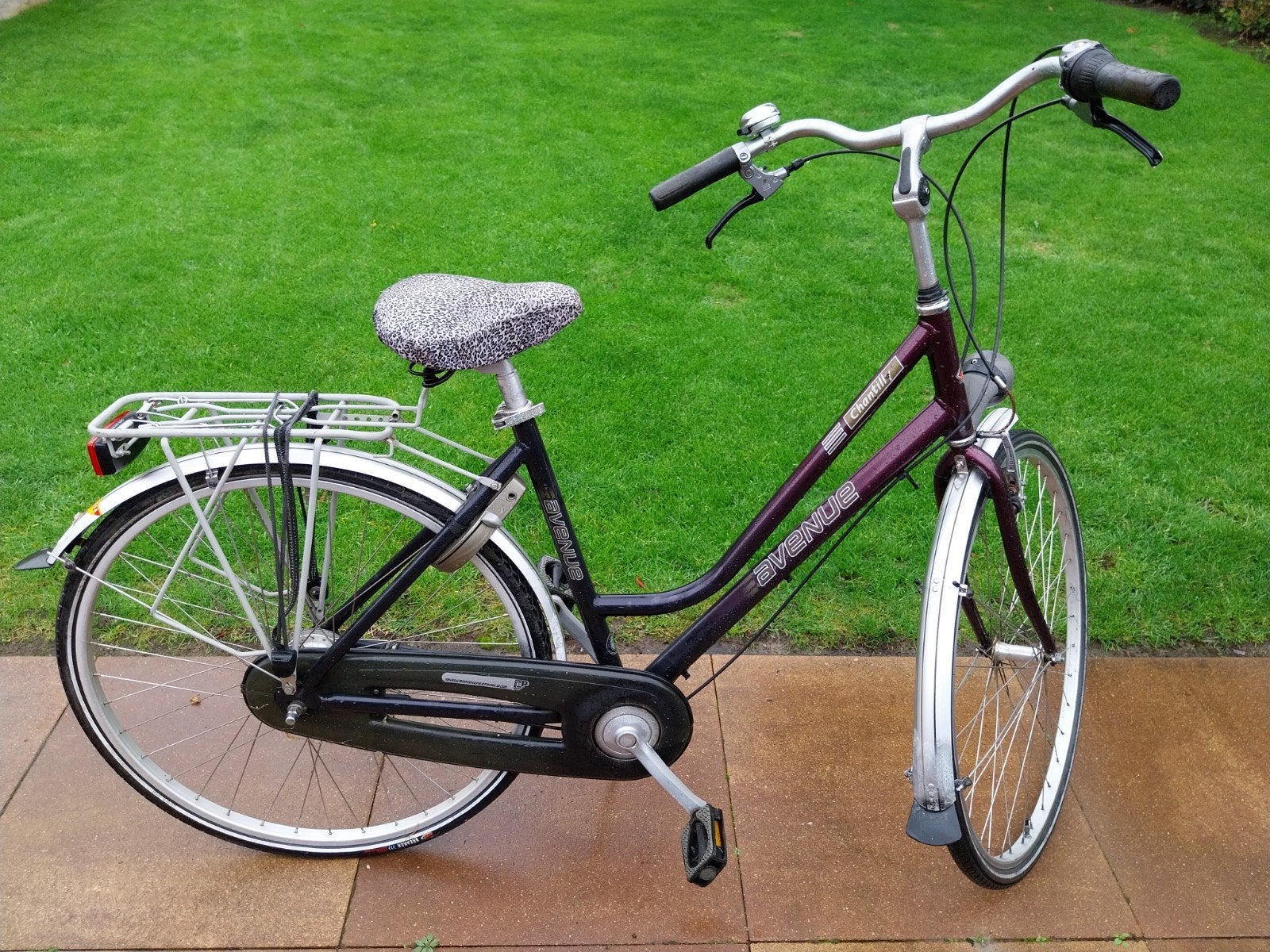Mooie damesfiets met 7 versnellingen en complete uitrusting, Gebruikt, Versnellingen, 50 tot 53 cm, Trommelrem