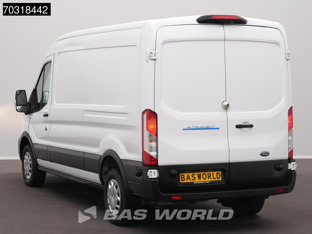 Ford e-Transit 184pk Elektrisch 68kWh 317km WLTP L3H2 Navi A, Automaat, Stof, Gebruikt, Euro 6