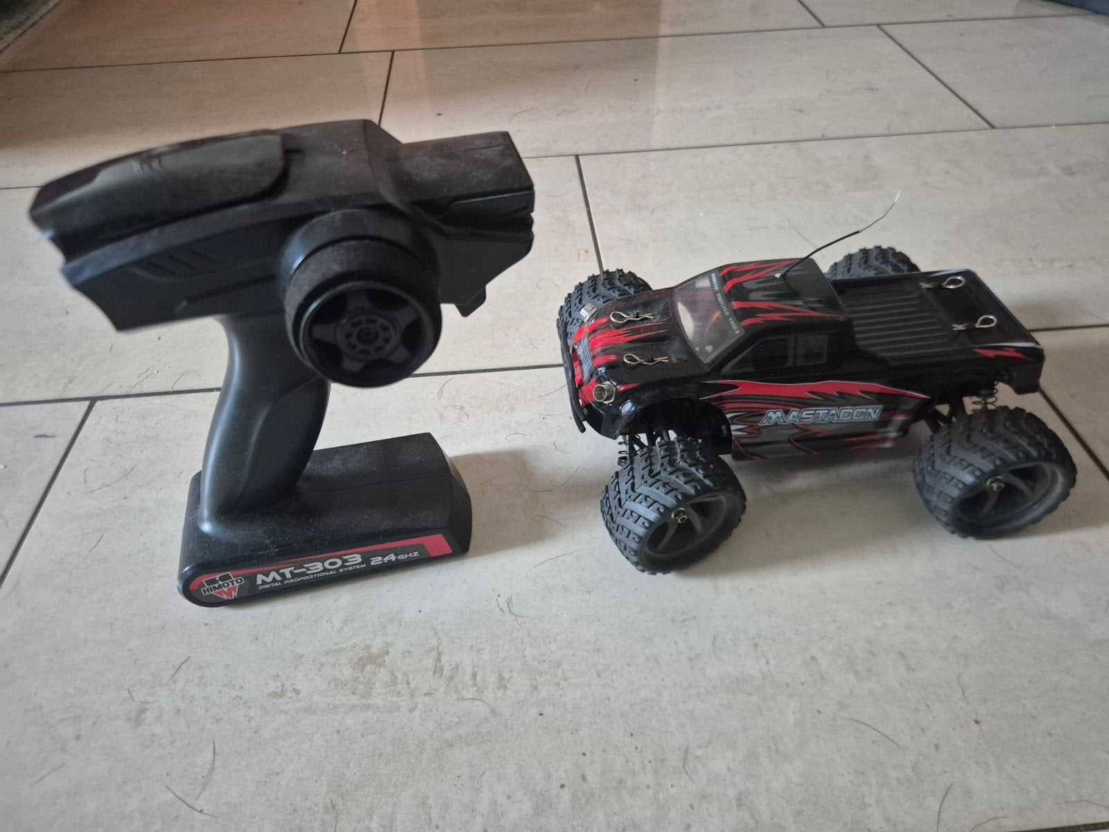 Himoto Mastadon 1:16 RC Auto - Klaar voor de start!, Elektro, Gebruikt, Auto offroad, Ophalen of Verzenden