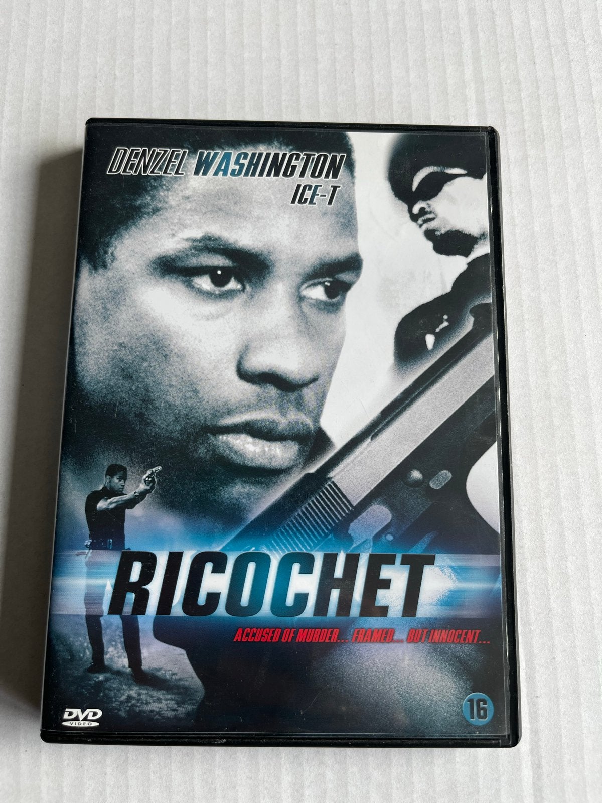 Ricochet DVD - Denzel Washington, Ice-T (Actiethriller), Vanaf 16 jaar, Ophalen of Verzenden, Gebruikt, Actiethriller