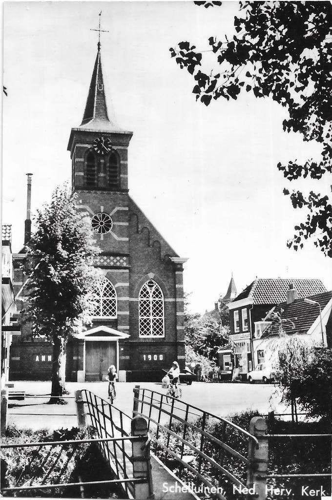 AK Schelluinen - Ned. Herv. Kerk, Verzenden, 1960 tot 1980, Ongelopen, Zuid-Holland