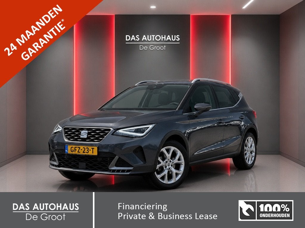 SEAT Arona 1.0 TSI 110pk DSG FR | Navi | Camera | Trekhaak, 12 maanden, Stof, Gebruikt, 610 kg