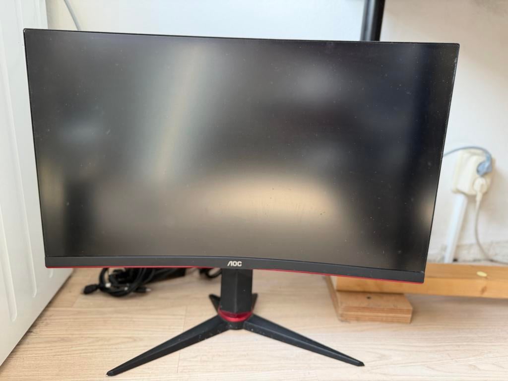 AOC CQ27G2U/BK 27 inch QHD 144Hz Curved Gaming Monitor, 101 t/m 150 Hz, Curved, VA, Zo goed als nieuw