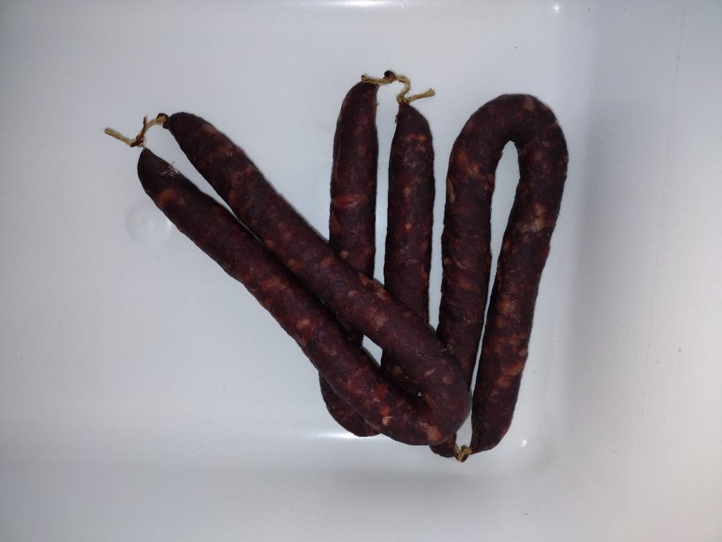Borrelplank, wild zwijn, droge worst, biologisch,, Ophalen