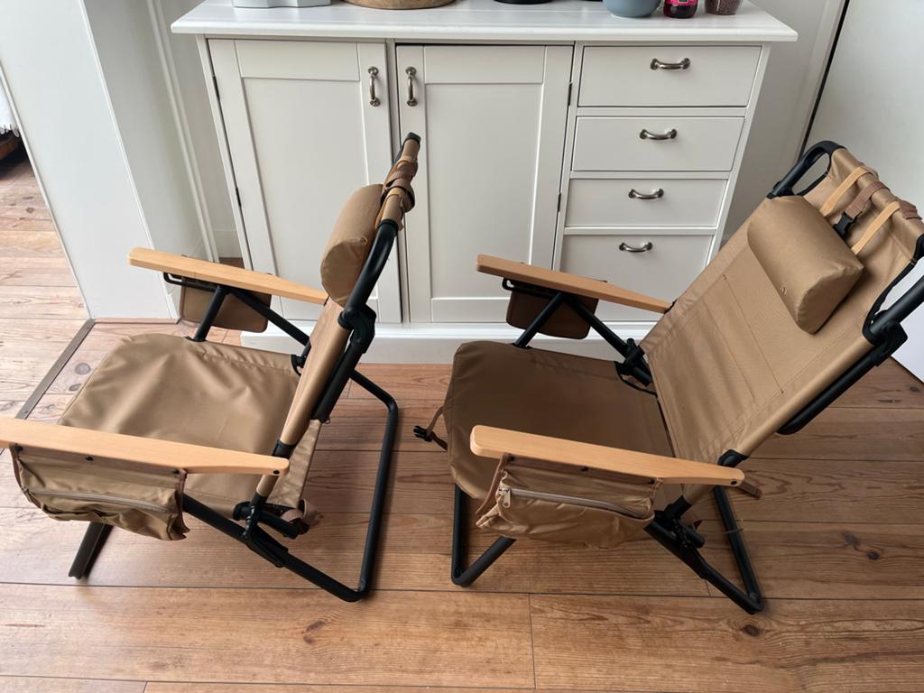 Human Nature Kampeerstoelen - Comfortabel en Compact, Caravans en Kamperen, Kampeermeubelen, Ophalen, Zo goed als nieuw, Campingstoel