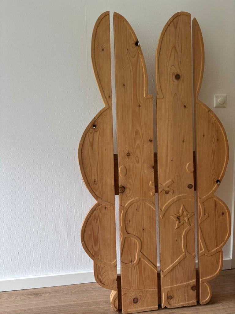 Prachtig Nijntje Houten Kunstwerk, Ophalen, Overige onderwerpen, Houtsnijwerk, Art deco