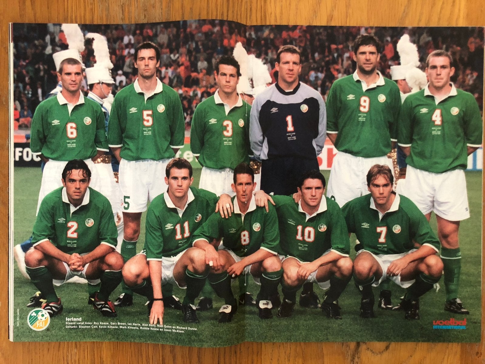 Mooie poster Ierland/FAI/The Boys in Green 2001 - VI, Ophalen of Verzenden, Zo goed als nieuw, Buitenlandse clubs, Poster, Plaatje of Sticker