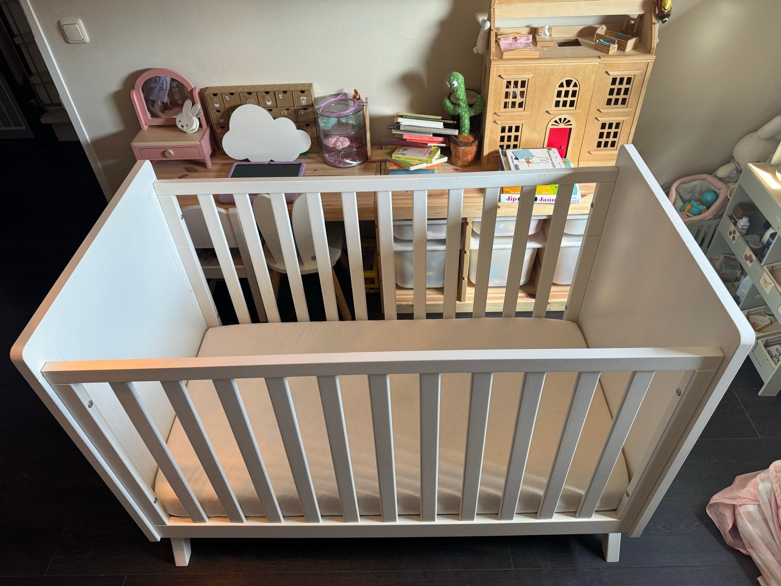 Bopita Anne ledikant 60x120 inclusief Aerosleep matras, Kinderen en Baby's, Babywiegjes en Ledikanten, Ophalen, Gebruikt, Ledikant