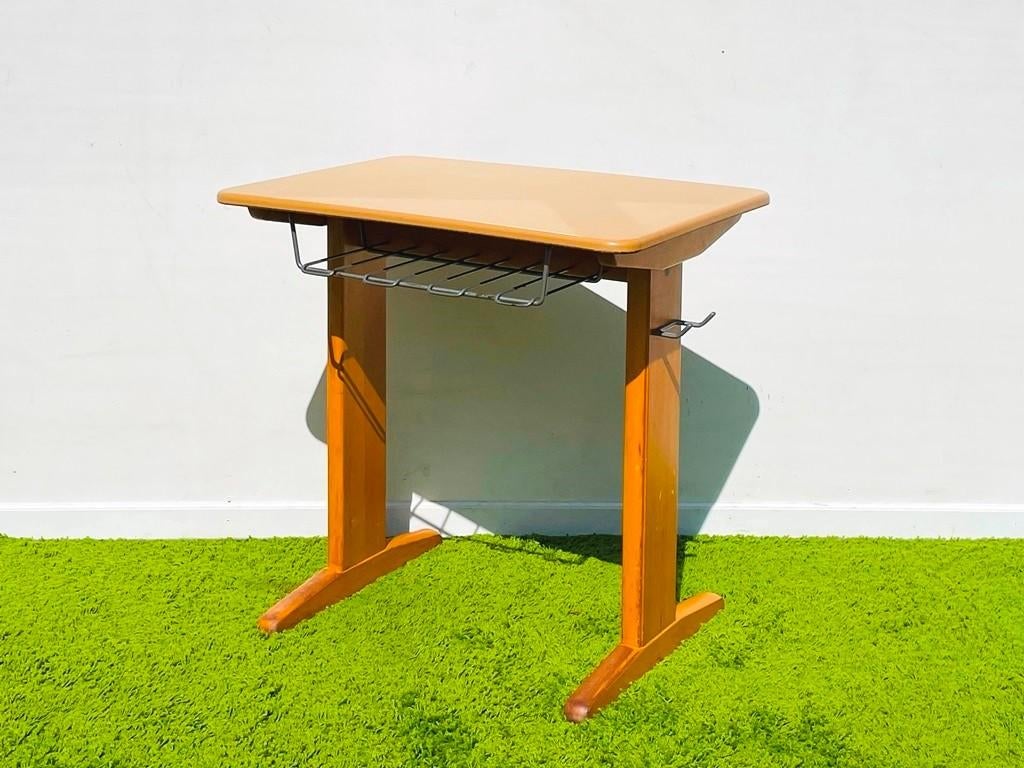 Houten Casala schoolbank. Vintage 60s, Ophalen of Verzenden, Gebruikt, Tafel(s) en Stoel(en)