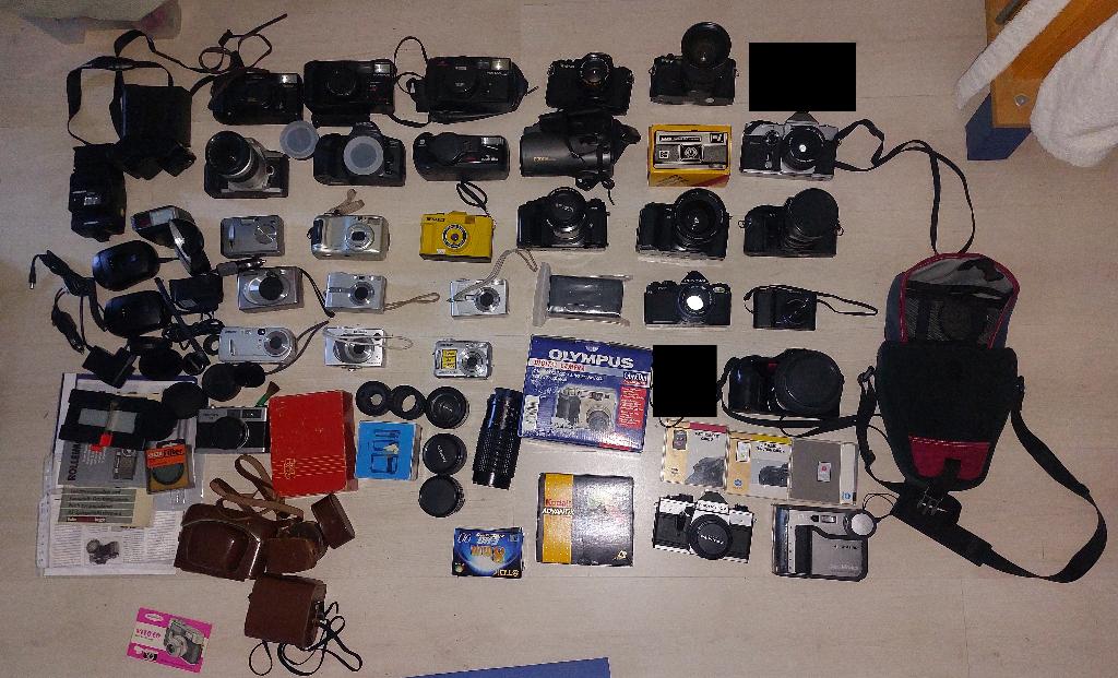 Grote verzameling Analoge Camera's, Ophalen, Gebruikt, Compact, Overige Merken