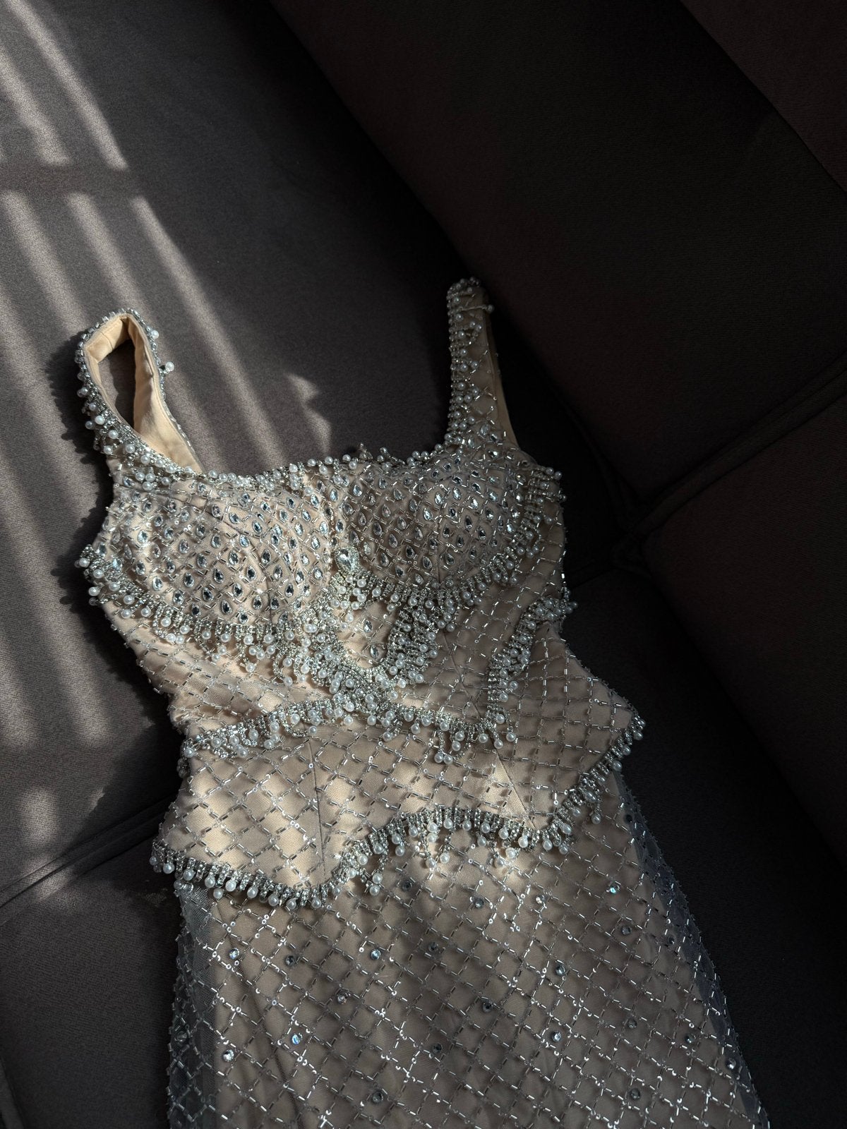 Custom made bridal dress, Kleding | Dames, Beige, Nieuw, Ophalen of Verzenden, Maat 34 (XS) of kleiner