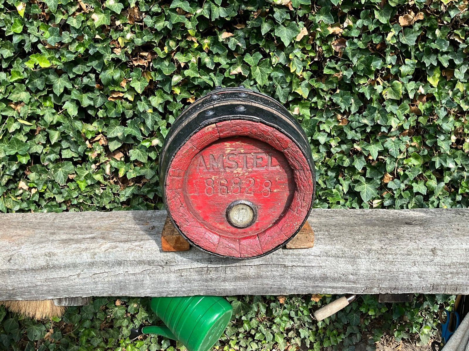Vintage Amstel biervaatje - Decoratief houten vat, Ophalen of Verzenden, Gebruikt, Overige typen