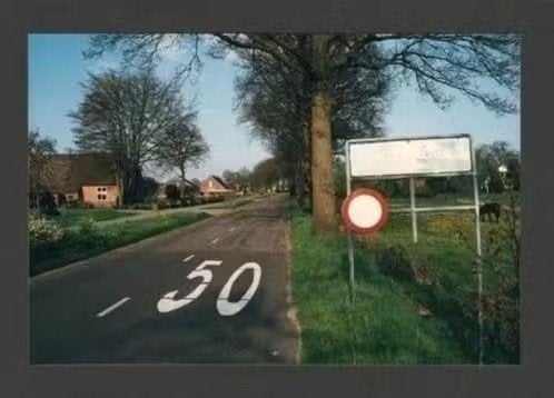 Foto Fluitenberg Gemeente Ruinen Straatbeeld Jaren 80., 1980 tot heden, Foto, Ophalen of Verzenden, Zo goed als nieuw