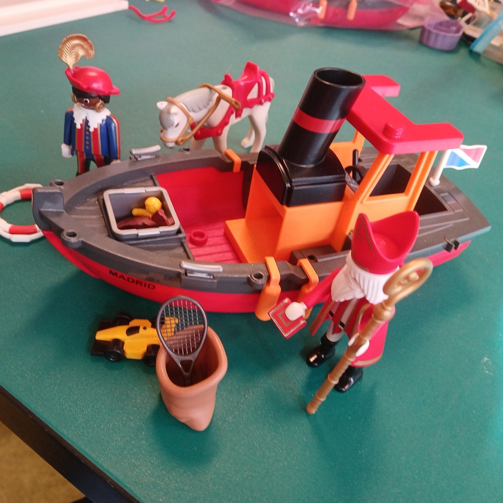 sinterklaas met zwarte Piet met boot set, Ophalen of Verzenden