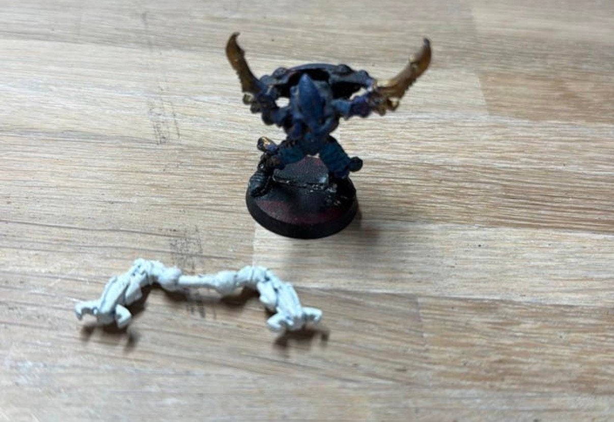 Warhammer 40k Eldar Warp Spider exarch (metal), Hobby en Vrije tijd, Wargaming, Ophalen of Verzenden, Zo goed als nieuw, Warhammer