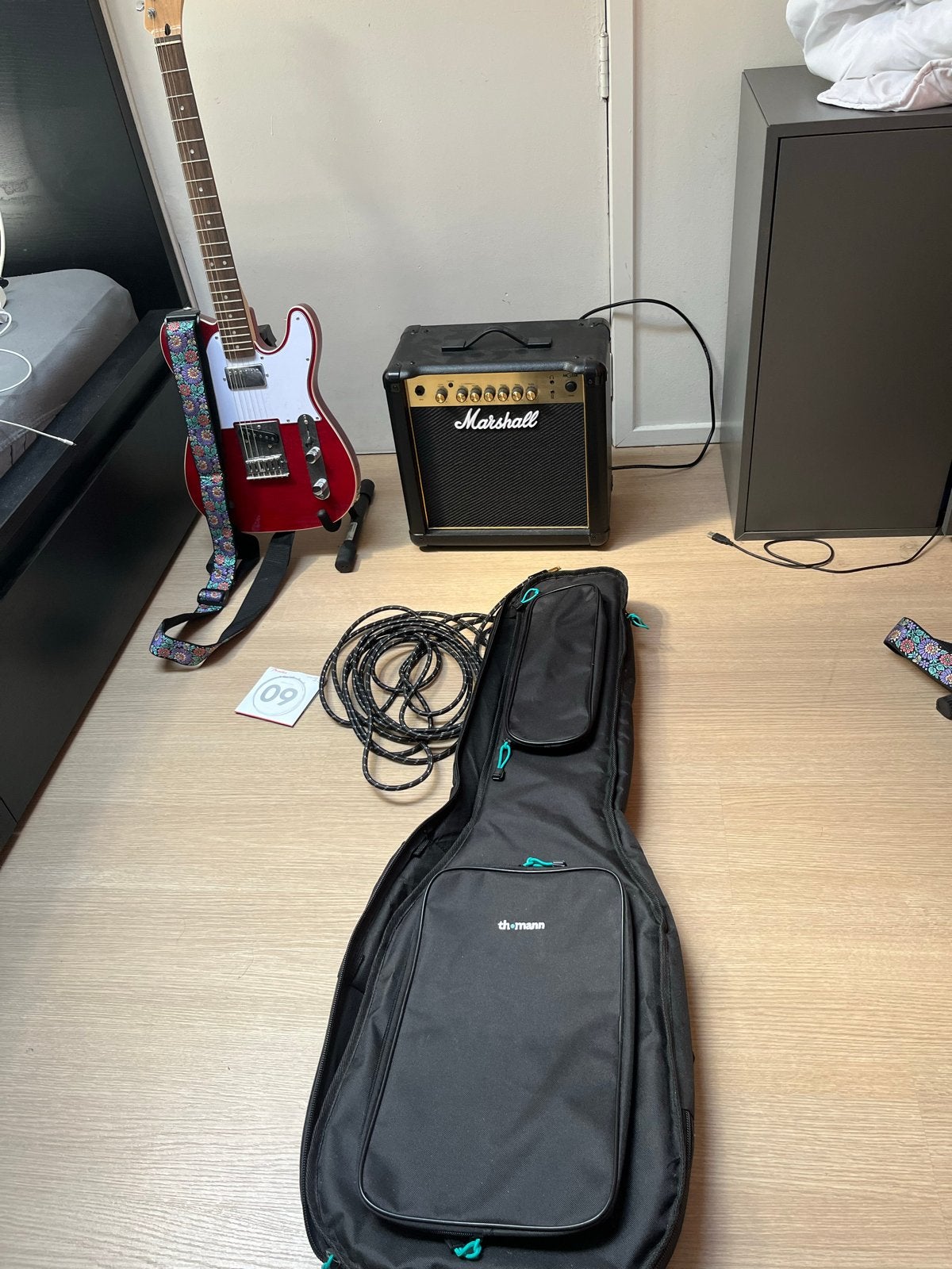 Squier Telecaster by Fender met Marshall versterker, Ophalen, Fender, Gebruikt, Met versterker