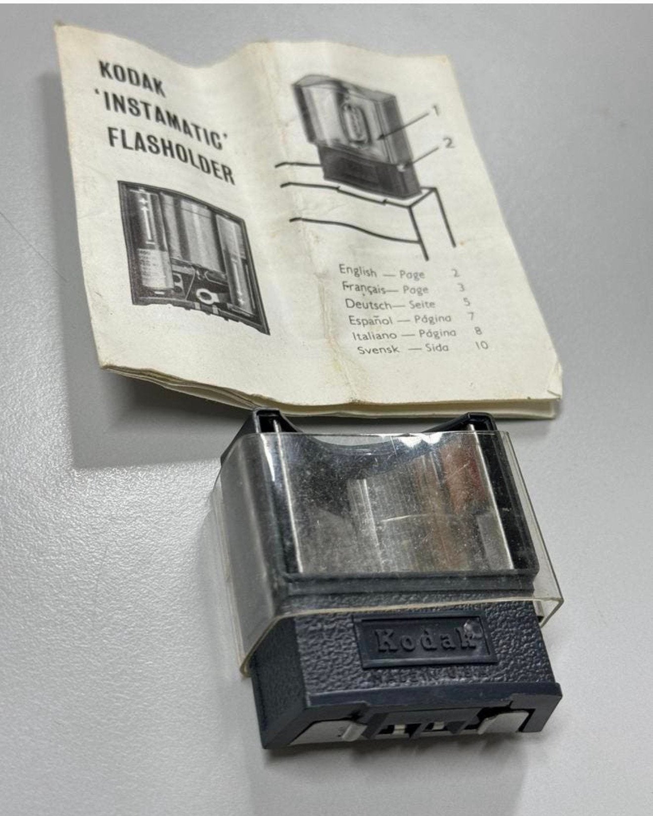 Vintage Kodak Instamatic Flasholder - C110F + plastic kap, Ophalen of Verzenden, H, H, Flitser